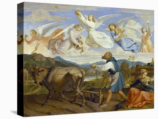 The Dream of St. Isidor, 1839-Josef von Fuhrich-Premier Image Canvas