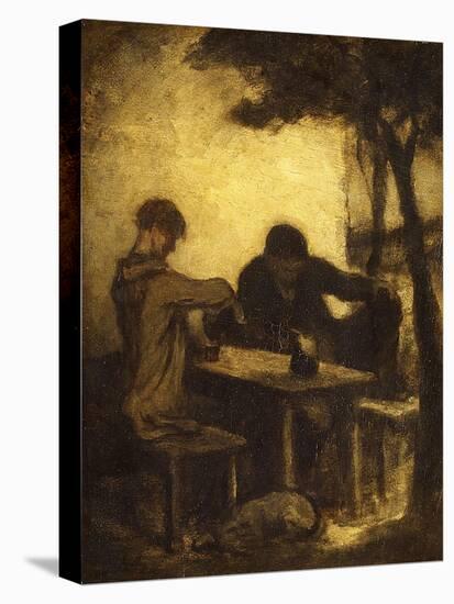 The Drinkers, 1861-Honore Daumier-Premier Image Canvas