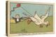 The Duck is Playing with a Kite,1936 (Illustration)-Benjamin Rabier-Premier Image Canvas