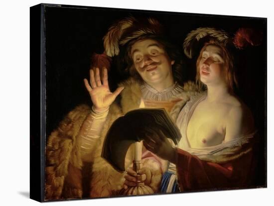 The Duet, 1624 (Oil on Canvas)-Gerrit van Honthorst-Premier Image Canvas