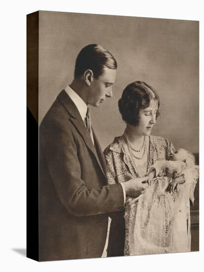 The Duke and Duchess of York at the Christening of Princess Elizabeth, 1926-null-Premier Image Canvas