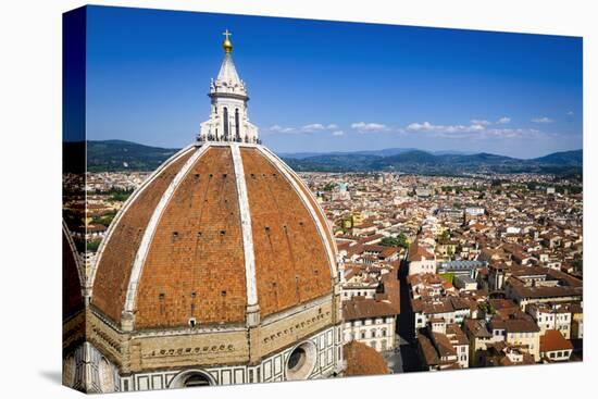 The Duomo dome and rooftops from Giotto's Bell Tower, Florence, Tuscany, Italy-Russ Bishop-Premier Image Canvas