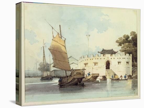 The Dutch Folly Fort off Canton-George Chinnery-Premier Image Canvas