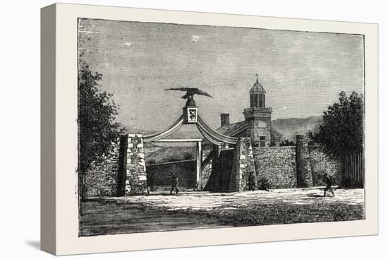 The Eagle-Gate of Brigham Young's School, 1870s-null-Premier Image Canvas