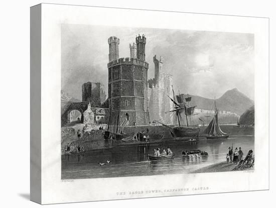 The Eagle Tower, Carnarvon Castle, Caernarfon, North Wales, 1860-JC Armytage-Premier Image Canvas