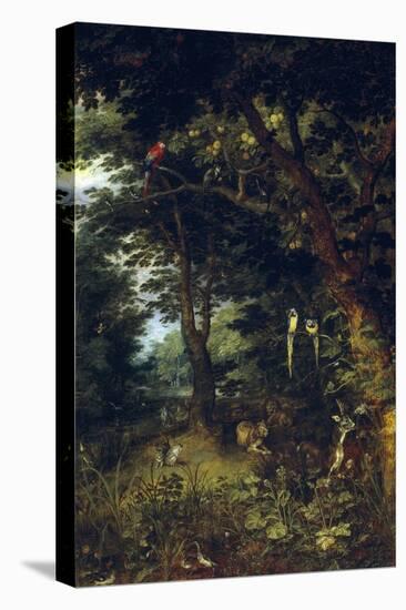 The Earthly Paradise, Ca. 1620, Flemish School-Jan Brueghel the Younger-Premier Image Canvas