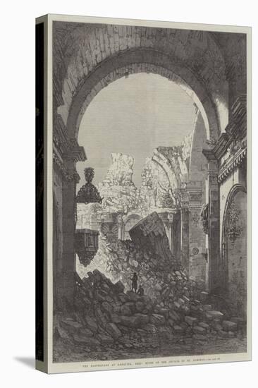 The Earthquake at Arequipa, Peru, Ruins of the Church of St Domingo-Samuel Read-Premier Image Canvas