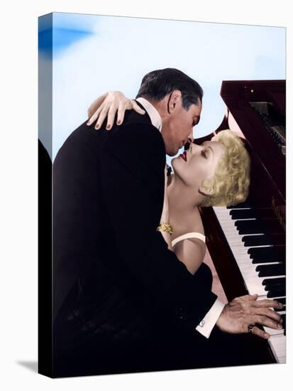 THE EDDY DUCHIN STORY, 1956 directed by GEORGE SIDNEY Tyrone Power and Kim Novak (photo)-null-Stretched Canvas