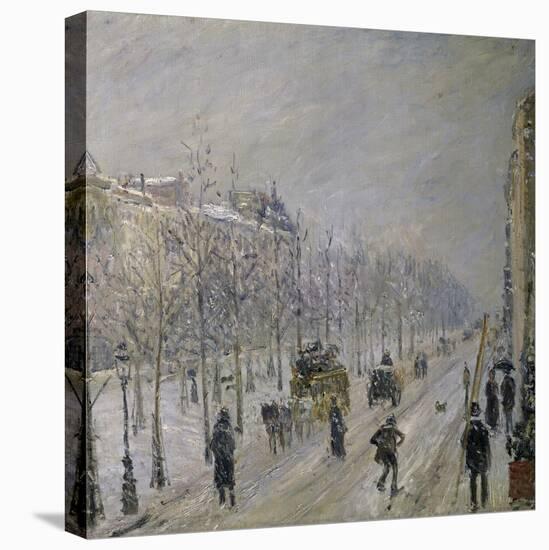 The Effect of Snow on the Boulevard's Appearance-Camille Pissarro-Premier Image Canvas