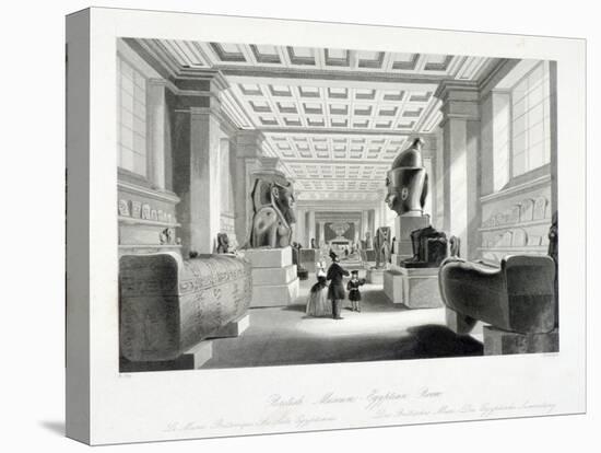 The Egyptian Room, British Museum, Holborn, London, C1840-William Radclyffe-Premier Image Canvas