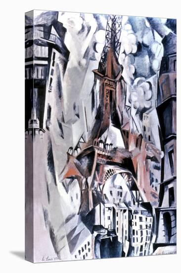 The Eiffel Tower, 1910 (Oil on Canvas)-Robert Delaunay-Premier Image Canvas