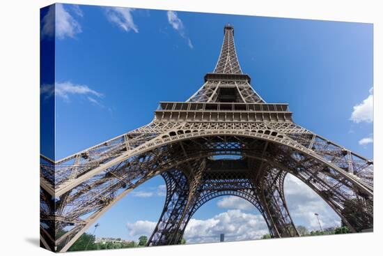 The Eiffel Tower and Montparnasse Tower over Blue Sky-F C G-Premier Image Canvas