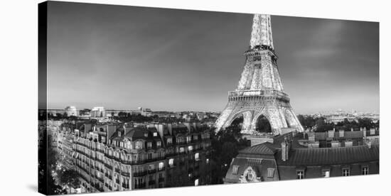 The Eiffel Tower and surrounding Buildings-Paul Hardy-Stretched Canvas