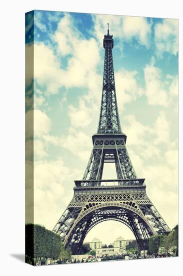 The Eiffel Tower in Paris, France. Instagram Style Filter-Zoom-zoom-Premier Image Canvas