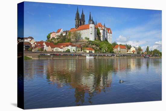 The Elbe in Front of Albrechtsburg and Cathedral in Mei§en-Uwe Steffens-Premier Image Canvas
