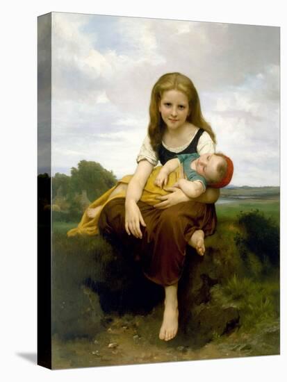 The Elder Sister (La Soeur Ainee)-William Adolphe Bouguereau-Premier Image Canvas