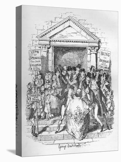 The Election for Beadle, C1900-George Cruikshank-Premier Image Canvas