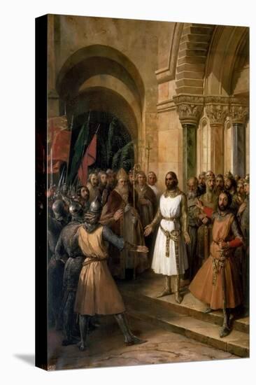 The Election of Godfrey of Bouillon as the King of Jerusalem on July 23, 1099-Federico de Madrazo y Kuntz-Premier Image Canvas