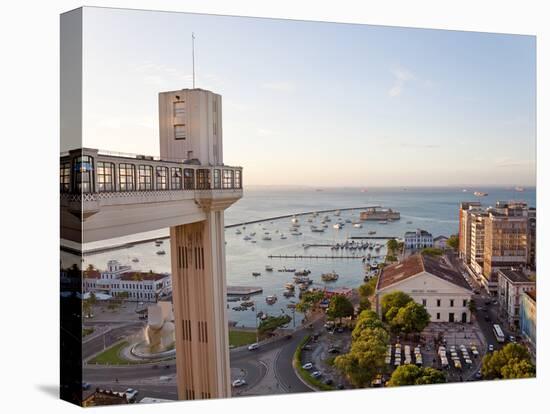 The Elevador Lacerda Which Links Salvador Da Bahia's Cidade Alta with Cidade Baixa, Pelourinho, Sal-Peter Adams-Premier Image Canvas