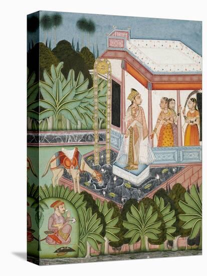 The Elopement of Dhola and Maru, Bundi circa 1750-null-Premier Image Canvas