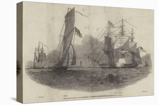 The Embarkation of the President of Liberia, from Plymouth-Nicholas Matthews Condy-Premier Image Canvas