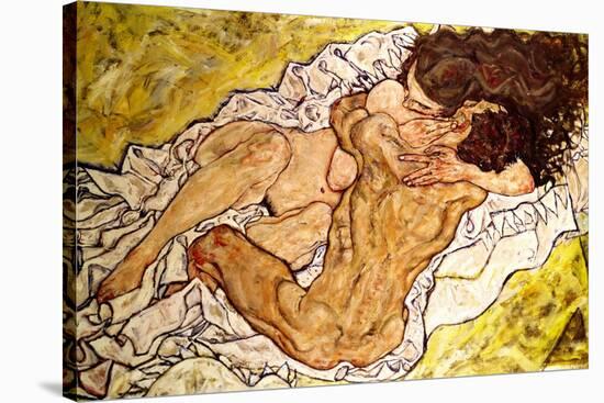 The Embrace, 1917-Egon Schiele-Premier Image Canvas
