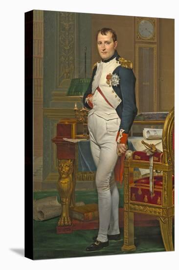 The Emperor Napoleon in His Study at the Tuileries, 1812-Jacques-Louis David-Premier Image Canvas