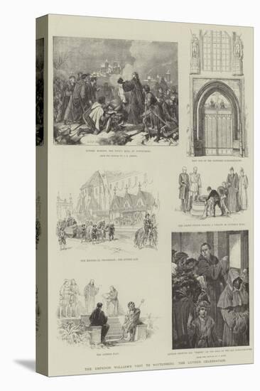 The Emperor William's Visit to Wittenberg, the Luther Celebration-null-Premier Image Canvas