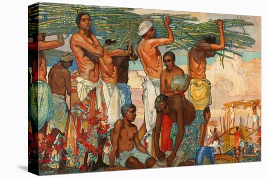 The Empire's Sugar Cane, from the Series 'Sugar Growing in Mauritius', 1927-Elijah Albert Cox-Premier Image Canvas