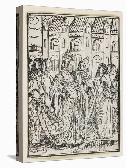 The Empress from Dance of Death (Lyons), 1538, 1523-1526-Hans Holbein the Younger-Premier Image Canvas