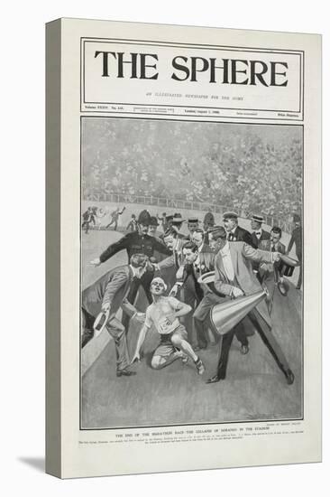 The End Of the Marathon Race - the Collapse Of Dorando in the Stadium'. the 1908 Olympic Games-null-Premier Image Canvas