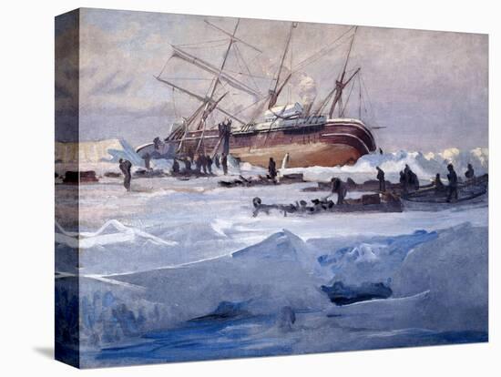 The Endurance Crushed in the Ice of the Weddell Sea, October 1915-George Marston-Premier Image Canvas