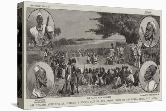 The English Administrator Settling a Dispute Between Two Native Chiefs on the Gambia River-Charles Edwin Fripp-Premier Image Canvas