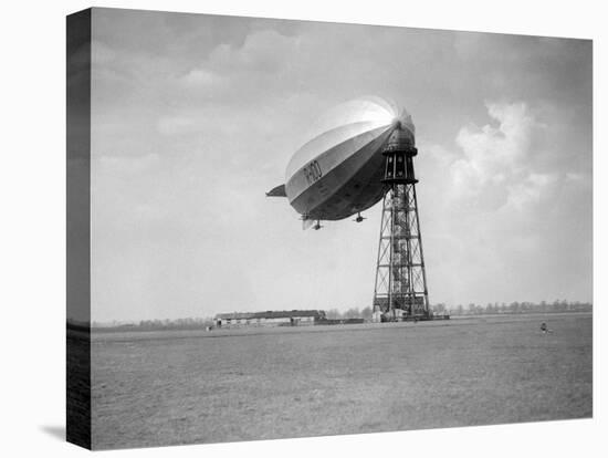 The English Airship R-100 at a Mooring in Canada, Ca. 1930.-Kirn Vintage Stock-Premier Image Canvas