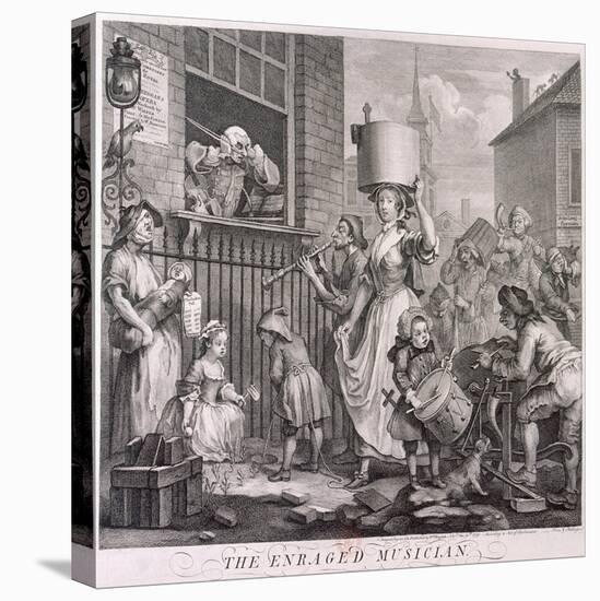 The Enraged Musician, 1741-William Hogarth-Premier Image Canvas