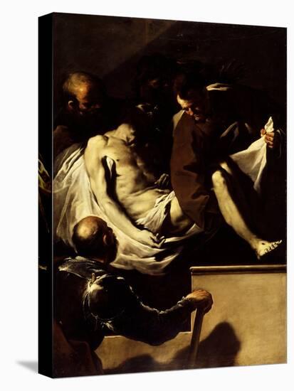 The Entombment of Christ, C.1659-60 (Oil on Canvas)-Luca Giordano-Premier Image Canvas