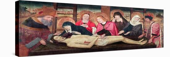 The Entombment of Christ (Oil on Panel)-Jaume Huguet-Premier Image Canvas