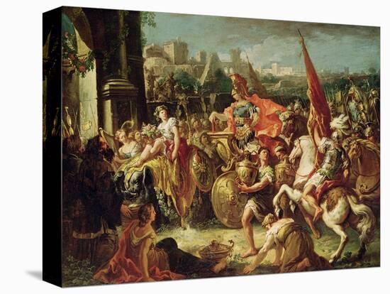 The Entrance of Alexander the Great (356-23 BC) into Babylon-Gasparo Diziani-Premier Image Canvas
