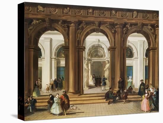 The Entrance to the Biblioteca Marciana, Venice-Giuseppe Bernardino Bison-Premier Image Canvas