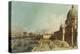 The Entrance to the Grand Canal, Venice, Looking East, with the Church of Santa Maria Della Salute-Canaletto-Premier Image Canvas