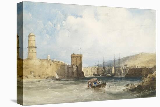 The Entrance to the Harbour of Marseilles, C.1838-William Callow-Premier Image Canvas