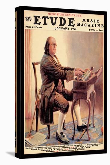 The Etude: Ben Franklin-Alan Foster-Stretched Canvas