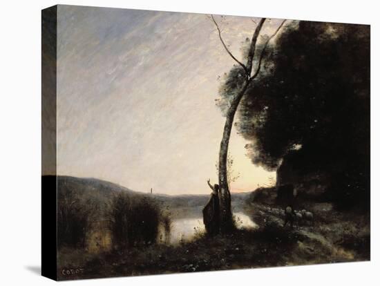 The Evening Star, 1864-Jean-Baptiste-Camille Corot-Premier Image Canvas