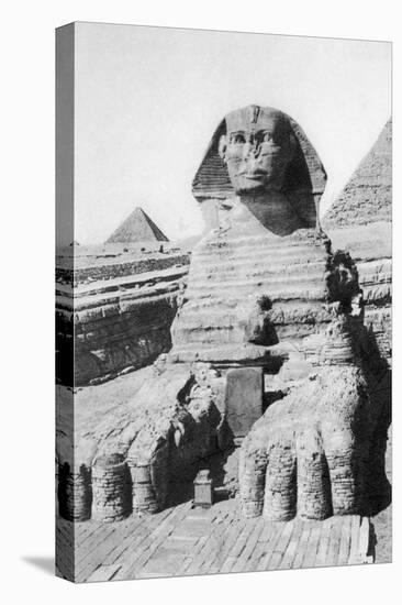 The Excavated Sphinx, Cairo, Egypt, C1920S-null-Premier Image Canvas