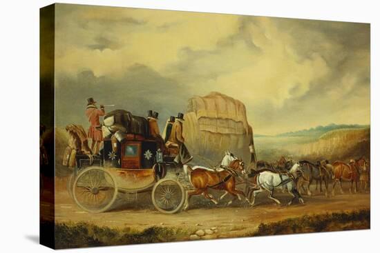 The Exeter to London Royal Mail Passing William Downe's Exeter Wagon-Charles Cooper Henderson-Premier Image Canvas