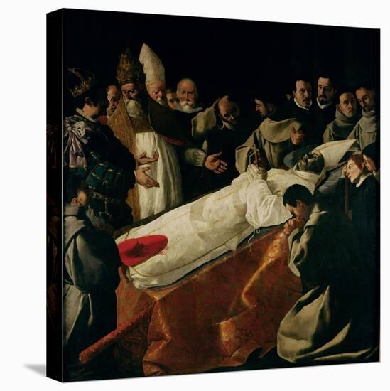 The Exhibition of the Body of St. Bonaventure (1221-74) after 1627-Francisco de Zurbarán-Premier Image Canvas
