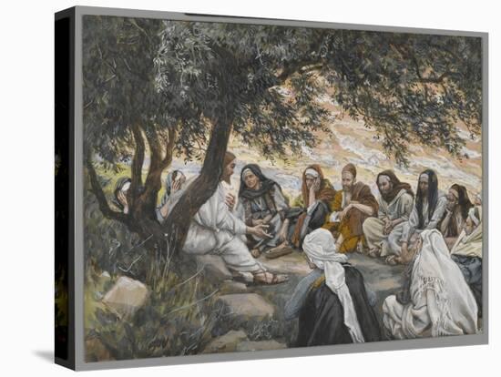 The Exhortation to the Apostles, Illustration from 'The Life of Our Lord Jesus Christ'-James Tissot-Premier Image Canvas