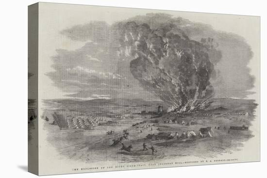 The Explosion of the Right Siege-Train, Near Inkerman Mill-Edward Angelo Goodall-Premier Image Canvas