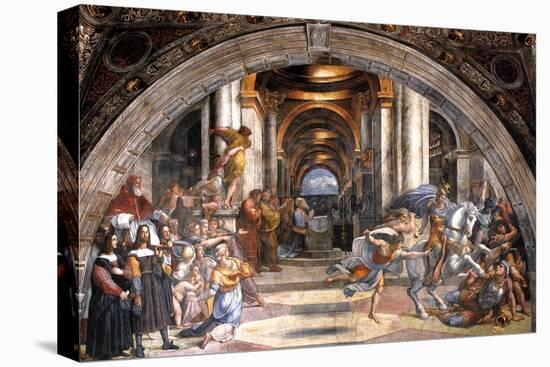 The Expulsion of Heliodorus, 1511-1512-Raphael-Premier Image Canvas