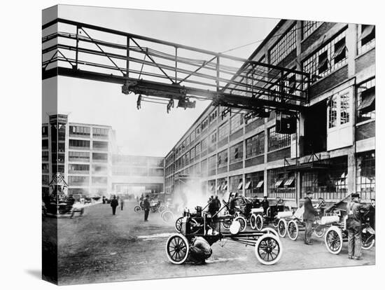 The Exterior of the Model T Factory, 1914-null-Premier Image Canvas